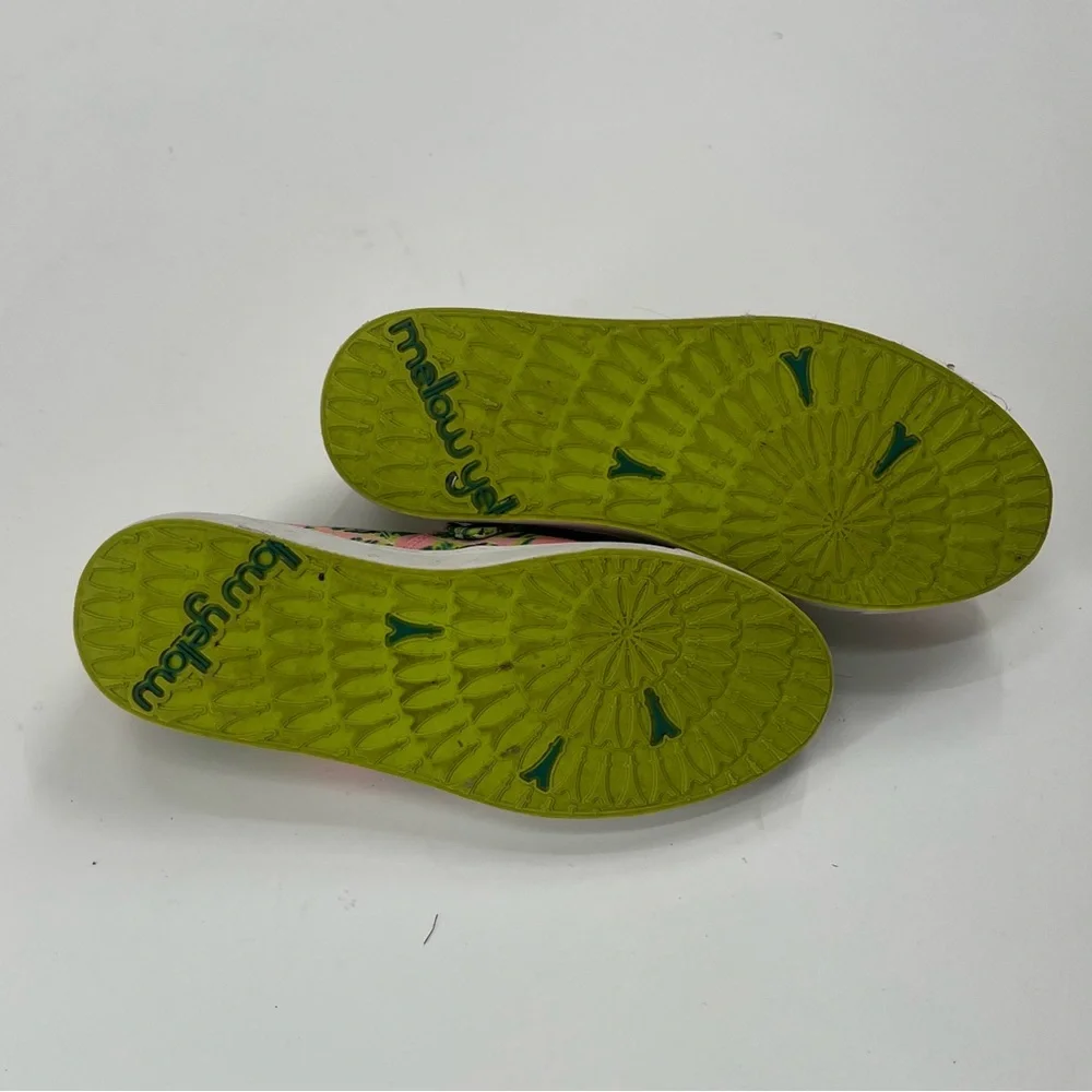 Mellow Yellow Platform Tropical Tennis Shoes Size 37 or US 7